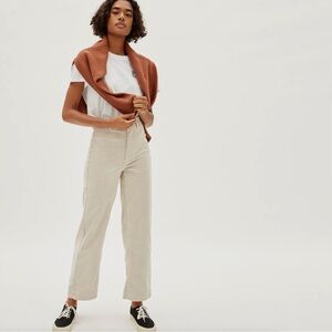 Everlane Cream Corduroy Trousers